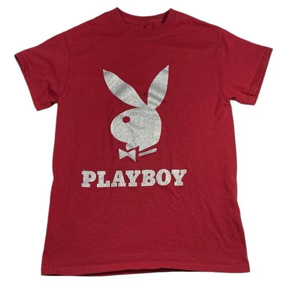 PLAYBOY Tops - PLAYBOY Glitter Classic Tee Shirt